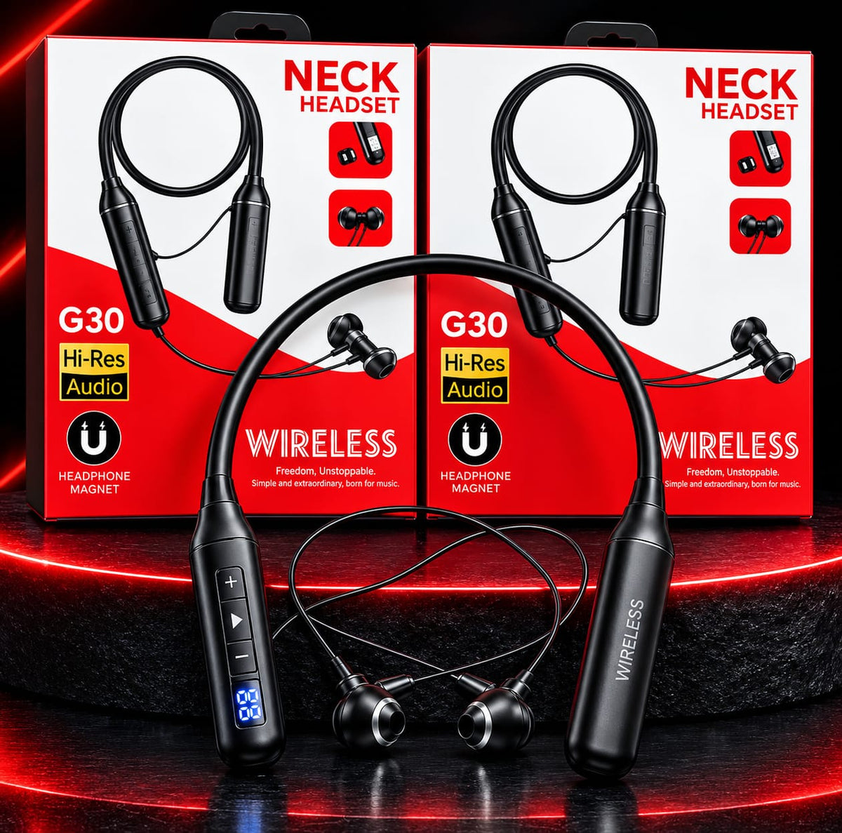 Promate Velcon High-Definition ANC Wireless Neckband Earphones